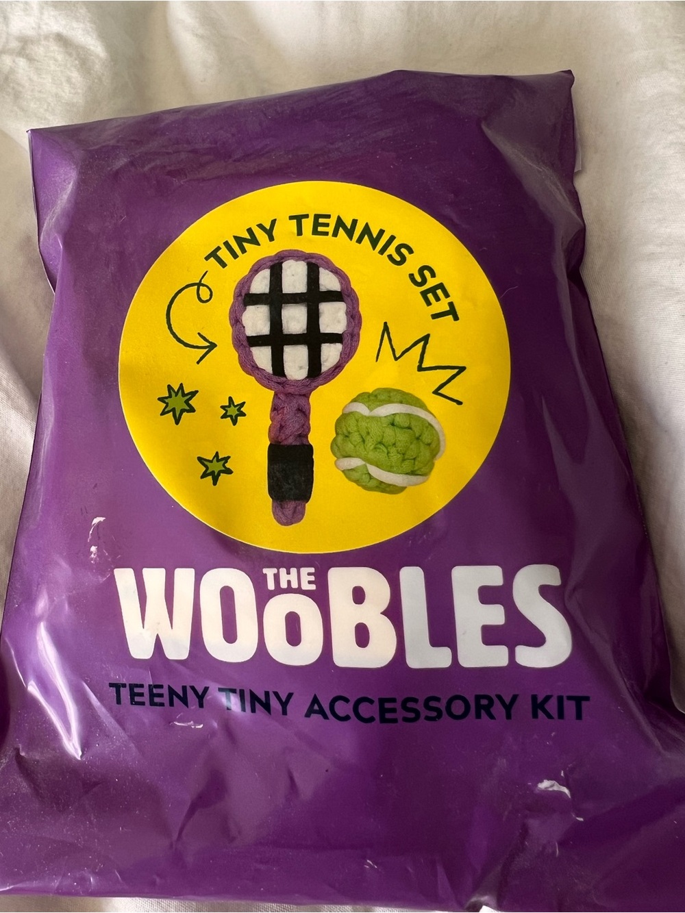 The Woobles Tiny Tennis Set - Purple